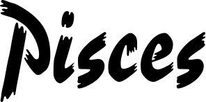 Vorschau des Bootsnamens "Pisces" als Schriftzug für "Bootsbeschriftung Neu 10"