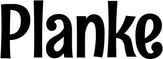 Vorschau des Bootsnamens "Planke" als Schriftzug für "Bootsbeschriftung Neu 68"