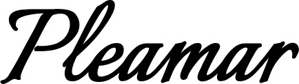 Vorschau des Bootsnamens "Pleamar" als Schriftzug für "Bootsbeschriftung Klassisch 58"