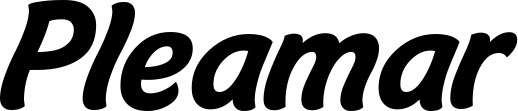 Vorschau des Bootsnamens "Pleamar" als Schriftzug für "Bootsbeschriftung Klassisch 14"