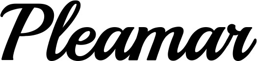 Vorschau des Bootsnamens "Pleamar" als Schriftzug für "Bootsbeschriftung Klassisch 86"