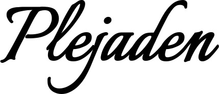 Vorschau des Bootsnamens "Plejaden" als Schriftzug für "Bootsbeschriftung Klassisch 58"