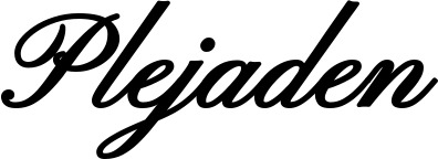 Vorschau des Bootsnamens "Plejaden" als Schriftzug für "Bootsbeschriftung Klassisch 107"