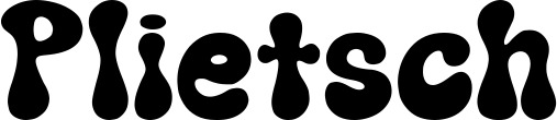 Vorschau des Bootsnamens "Plietsch" als Schriftzug für "Bootsbeschriftung Neu 62"