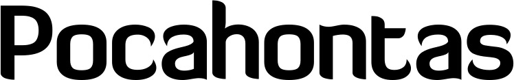 Vorschau des Bootsnamens "Pocahontas" als Schriftzug für "Bootsbeschriftung Normal 06"