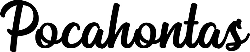 Vorschau des Bootsnamens "Pocahontas" als Schriftzug für "Bootsbeschriftung Klassisch 43"