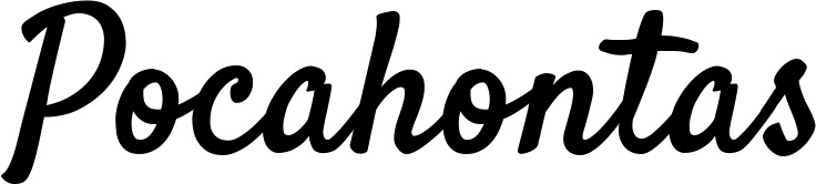 Vorschau des Bootsnamens "Pocahontas" als Schriftzug für "Bootsbeschriftung Klassisch 96"