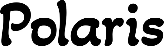 Vorschau des Bootsnamens "Polaris" als Schriftzug für "Bootsbeschriftung Klassisch 103"