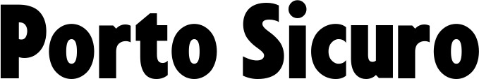 Vorschau des Bootsnamens "Porto Sicuro" als Schriftzug für "Bootsbeschriftung Fett 24"