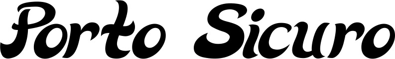 Vorschau des Bootsnamens "Porto Sicuro" als Schriftzug für "Bootsbeschriftung Klassisch 33"