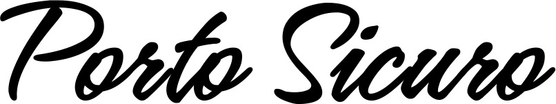 Vorschau des Bootsnamens "Porto Sicuro" als Schriftzug für "Bootsbeschriftung Klassisch 71"