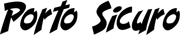 Vorschau des Bootsnamens "Porto Sicuro" als Schriftzug für "Bootsbeschriftung Klassisch 31"