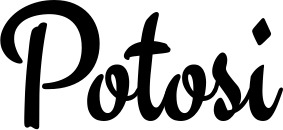 Vorschau des Bootsnamens "Potosi" als Schriftzug für "Bootsbeschriftung Klassisch 63"