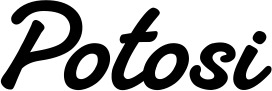 Vorschau des Bootsnamens "Potosi" als Schriftzug für "Style Klassisch 65"