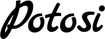 Vorschau des Bootsnamens "Potosi" als Schriftzug für "Bootsbeschriftung Klassisch 45"