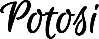 Vorschau des Bootsnamens "Potosi" als Schriftzug für "Style Klassisch 105"