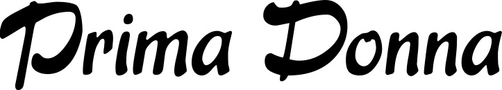 Vorschau des Bootsnamens "Prima Donna" als Schriftzug für "Bootsbeschriftung Klassisch 15"