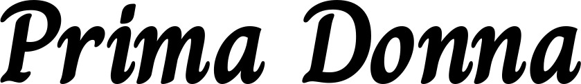 Vorschau des Bootsnamens "Prima Donna" als Schriftzug für "Bootsbeschriftung Klassisch 51"