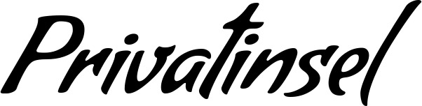 Vorschau des Bootsnamens "Privatinsel" als Schriftzug für "Bootsbeschriftung Klassisch 57"
