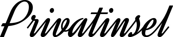 Vorschau des Bootsnamens "Privatinsel" als Schriftzug für "Bootsbeschriftung Klassisch 44"