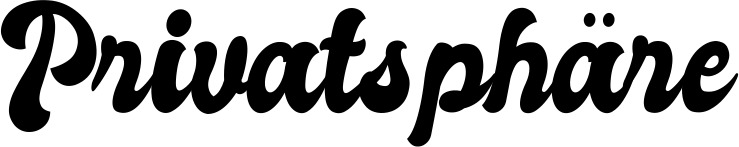 Vorschau des Bootsnamens "Privatsphäre" als Schriftzug für "Bootsbeschriftung Klassisch 41"