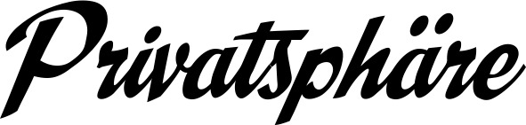 Vorschau des Bootsnamens "Privatsphäre" als Schriftzug für "Bootsbeschriftung Klassisch 29"