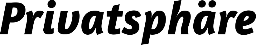Vorschau des Bootsnamens "Privatsphäre" als Schriftzug für "Bootsbeschriftung Kursiv 01"