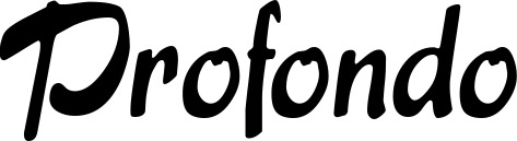 Vorschau des Bootsnamens "Profondo" als Schriftzug für "Bootsbeschriftung Klassisch 15"