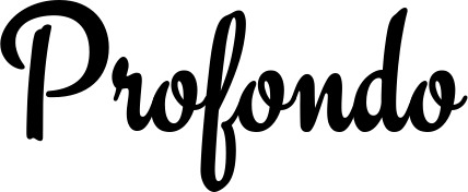 Vorschau des Bootsnamens "Profondo" als Schriftzug für "Bootsbeschriftung Klassisch 63"