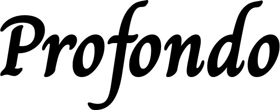 Vorschau des Bootsnamens "Profondo" als Schriftzug für "Bootsbeschriftung Klassisch 51"
