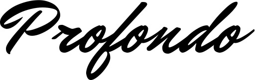 Vorschau des Bootsnamens "Profondo" als Schriftzug für "Bootsbeschriftung Klassisch 82"
