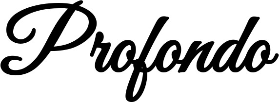 Vorschau des Bootsnamens "Profondo" als Schriftzug für "Bootsbeschriftung Klassisch 68"