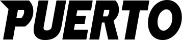 Vorschau des Bootsnamens "Puerto" als Schriftzug für "Bootsbeschriftung Neu 15"