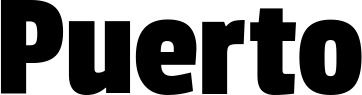 Vorschau des Bootsnamens "Puerto" als Schriftzug für "Bootsbeschriftung Fett 30"