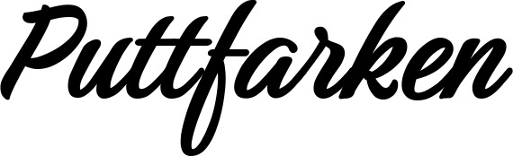 Vorschau des Bootsnamens "Puttfarken" als Schriftzug für "Bootsbeschriftung Klassisch 48"