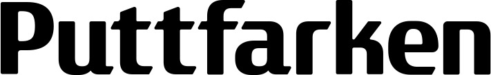 Vorschau des Bootsnamens "Puttfarken" als Schriftzug für "Bootsbeschriftung Fett 22"