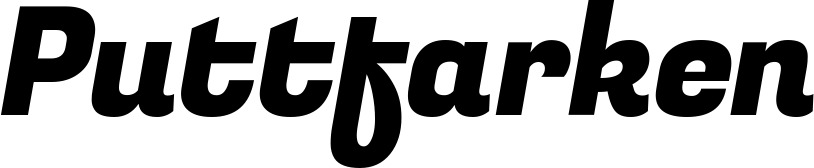 Vorschau des Bootsnamens "Puttfarken" als Schriftzug für "Bootsbeschriftung Kursiv 04"