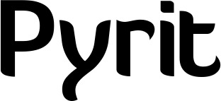 Vorschau des Bootsnamens "Pyrit" als Schriftzug für "Bootsbeschriftung Normal 06"