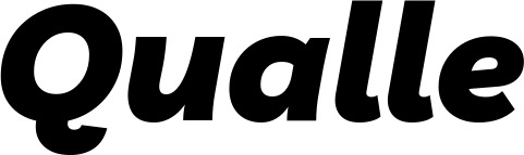 Vorschau des Bootsnamens "Qualle" als Schriftzug für "Bootsbeschriftung Kursiv 06"