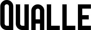 Vorschau des Bootsnamens "Qualle" als Schriftzug für "Bootsbeschriftung Neu 43"