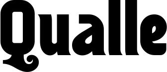 Vorschau des Bootsnamens "Qualle" als Schriftzug für "Bootsbeschriftung Neu 32"