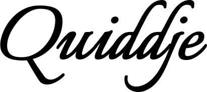 Vorschau des Bootsnamens "Quiddje" als Schriftzug für "Bootsbeschriftung Klassisch 58"