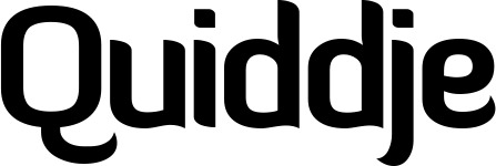 Vorschau des Bootsnamens "Quiddje" als Schriftzug für "Bootsbeschriftung Normal 06"