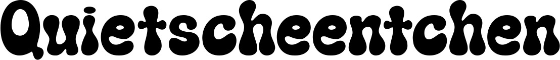 Vorschau des Bootsnamens "Quietscheentchen" als Schriftzug für "Bootsbeschriftung Neu 62"