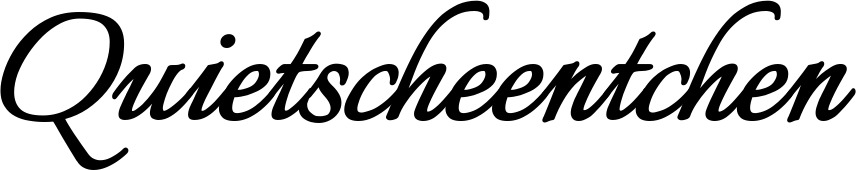 Vorschau des Bootsnamens "Quietscheentchen" als Schriftzug für "Style Klassisch 58"