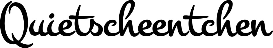 Vorschau des Bootsnamens "Quietscheentchen" als Schriftzug für "Bootsbeschriftung Klassisch 81"