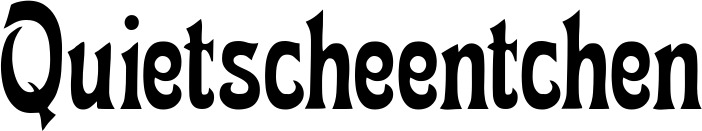 Vorschau des Bootsnamens "Quietscheentchen" als Schriftzug für "Bootsbeschriftung Neu 44"