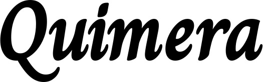 Vorschau des Bootsnamens "Quimera" als Schriftzug für "Bootsbeschriftung Klassisch 51"