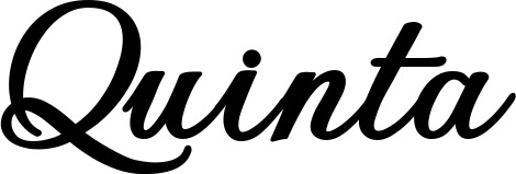 Vorschau des Bootsnamens "Quinta" als Schriftzug für "Bootsbeschriftung Klassisch 69"