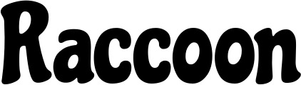 Vorschau des Bootsnamens "Raccoon" als Schriftzug für "Bootsbeschriftung Neu 41"